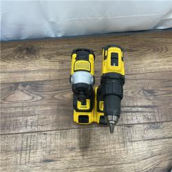 AS-IS DEWALT 20V MAX XR Cordless Drill/Driver, ATOMIC Impact Driver 2 Tool Combo Kit,