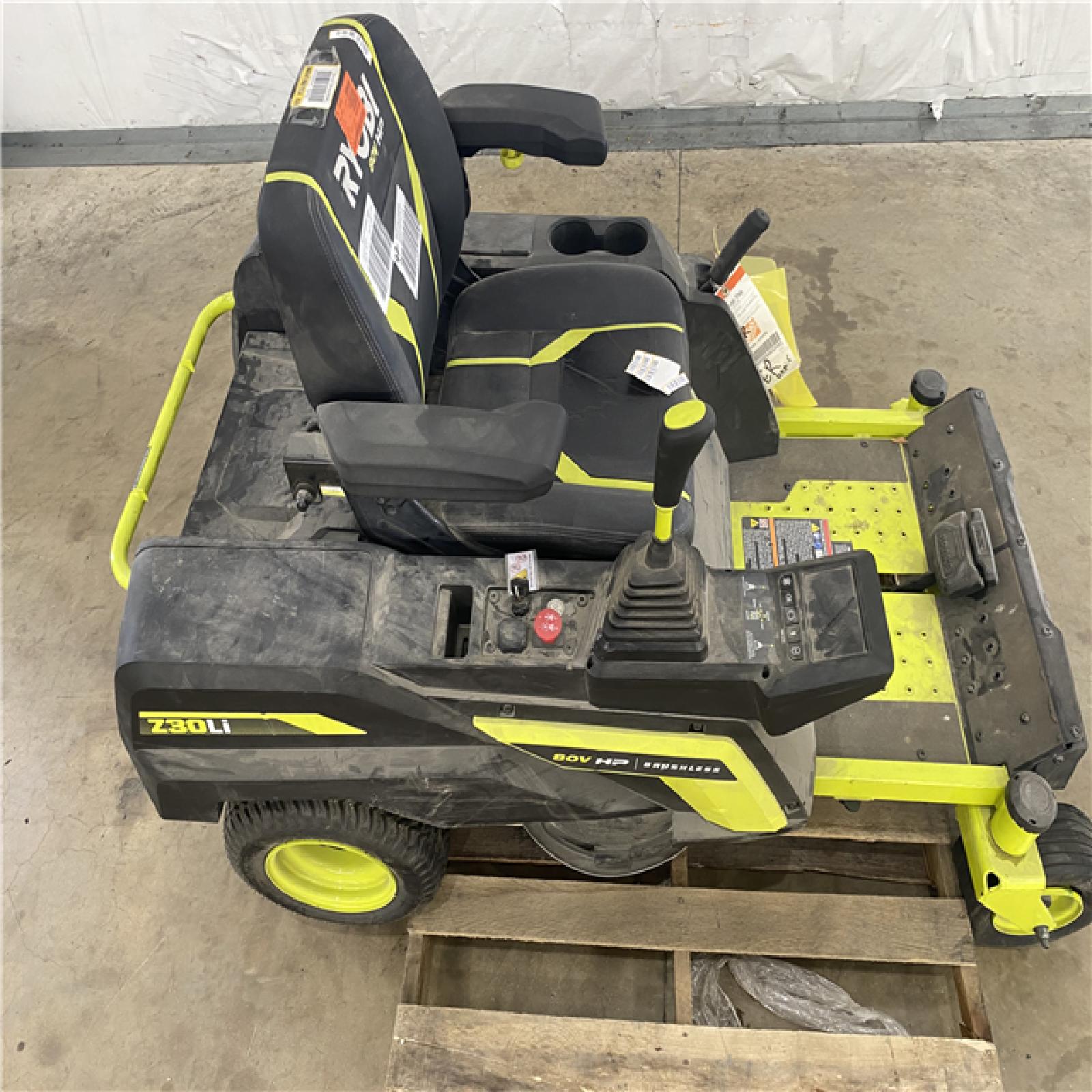 Houston Location - AS-IS Ryobi 80V Brushless Electric Zero Turn Riding Mower