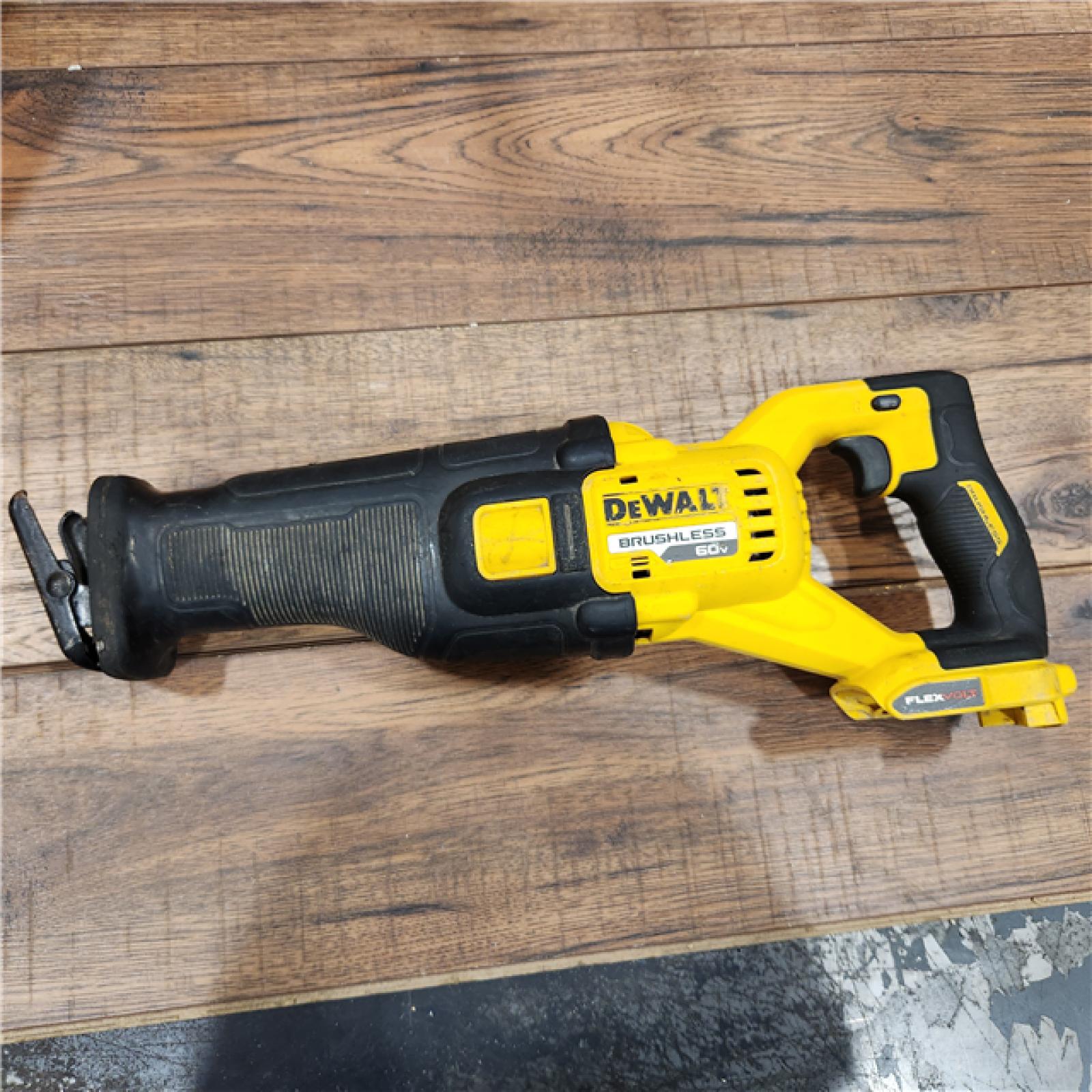 AS-IS DeWalt 20V MAX Lithium Ion Cordless Brushless Reciprocating Saw with FLEXVOLT ADVANTAGE (Tool Only)