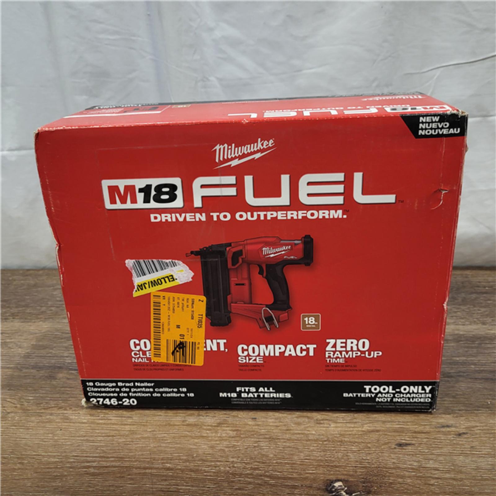 AS-IS Milwaukee M18 Fuel 18V Brushless 18-Gauge Brad Nailer 2746-20 (Bare Tool)