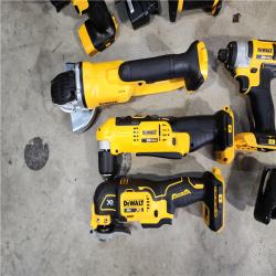 HOUSTON LOCATION - AS-IS (APPEARS LIKE NEW) Dewalt 20V MAX 9-Tool Power-Tool Combo Kit W/ Soft Case Including 2 Batteries & Charger