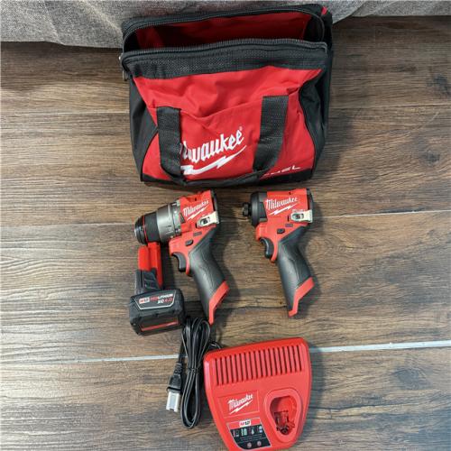 California NEW Milwaukee M12 Fuel 2-Tool Combo Kit, includes (2) batteries, charger and bag.