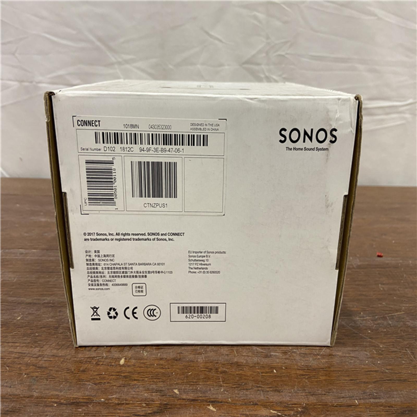 NEW! Sony Sonos CONNECT Wireless Receiver Component for Streaming Music, White