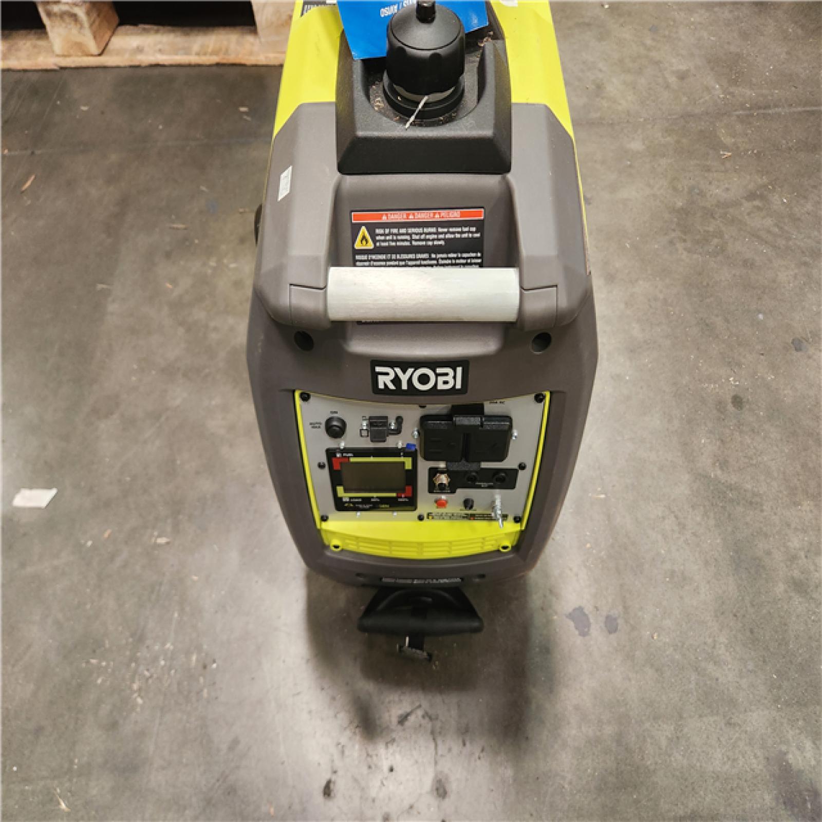 California AS-IS Ryobi 2 300-Watt Recoil Start Bluetooth Super Quiet Gasoline Powered Digital Inverter Generator with CO Shutdown Sensor