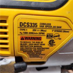 AS-IS DEWALT 20V MAX XR Cordless Barrel Grip Jigsaw (Tool Only)