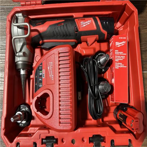 Califrornia AS-IS  Milwaukee M12 PEX Expander Kit, Include (2) Batteries, Charger & Hard Case