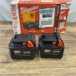 AS IS M18 18-Volt Lithium-Ion XC Starter Kit with Two 5.0Ah Batteries and Charger