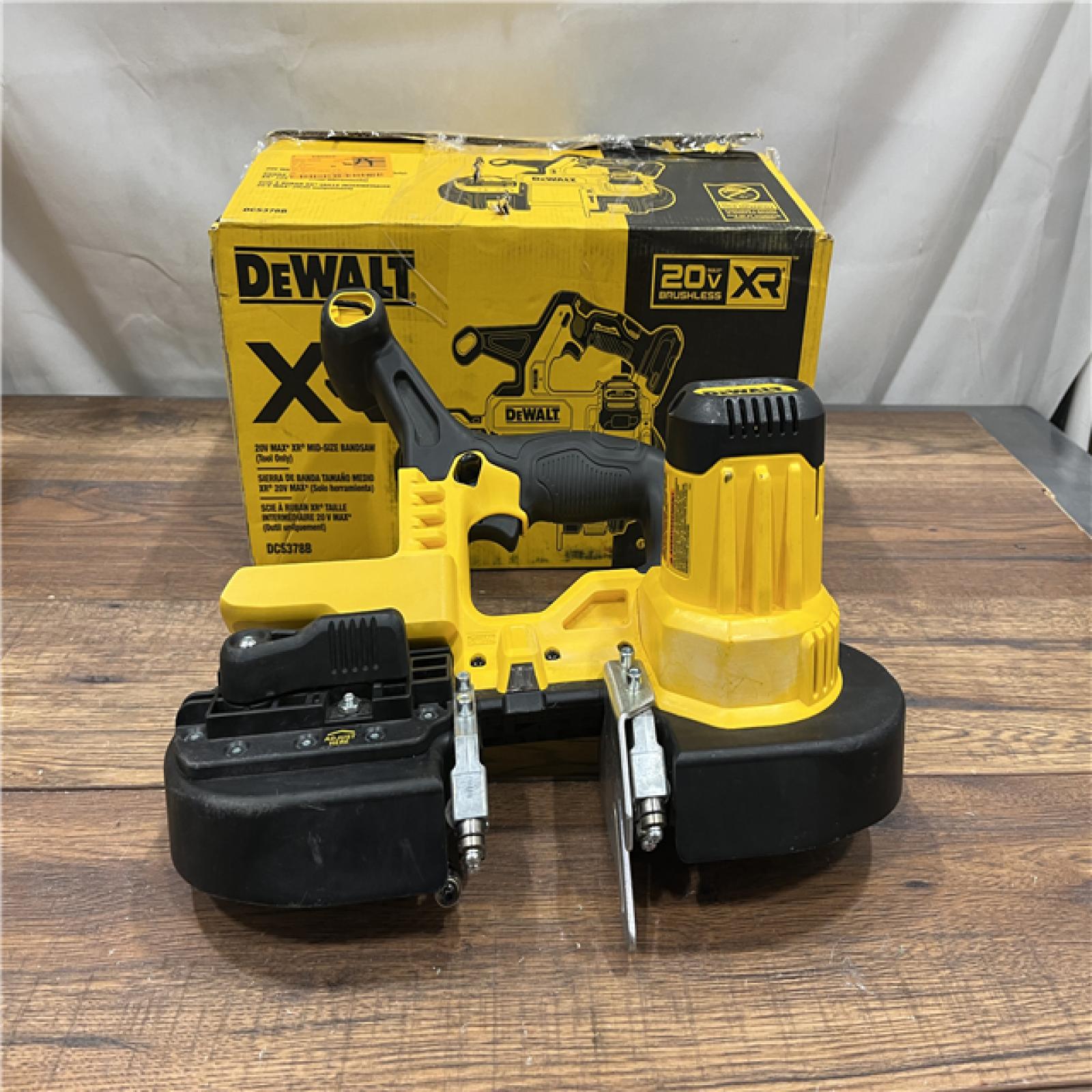 AS-IS DEWALT 20-Volt MAX 3-3/8 in. Cordless Brushless Bandsaw (Tool-Only)