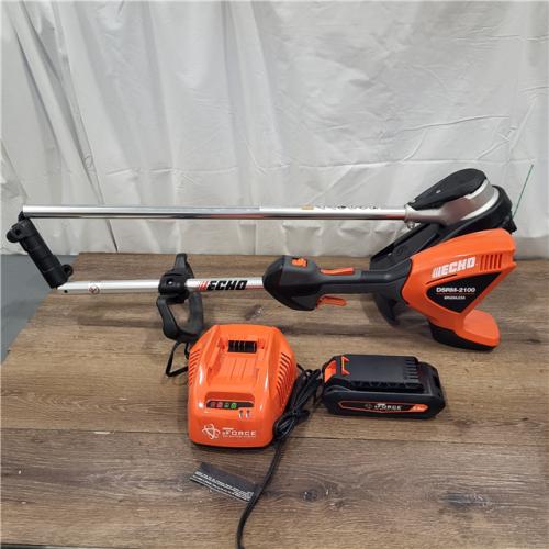 AS-IS Echo EFORCE 56V 16 in. Brushless Cordless Battery String Trimmer with 2.5Ah Battery and Charger - DSRM-2100C1