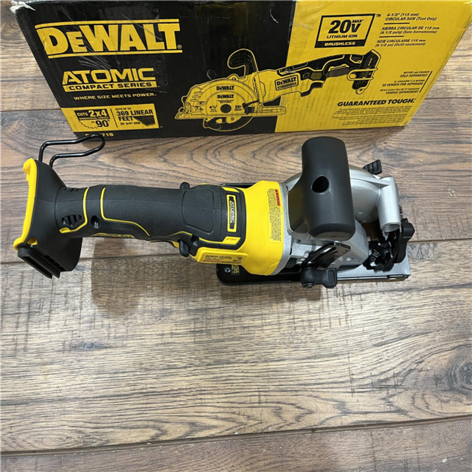 AS-IS DEWALT ATOMIC 20V MAX Cordless Brushless 4-1/2 in. Circular Saw (Tool Only)