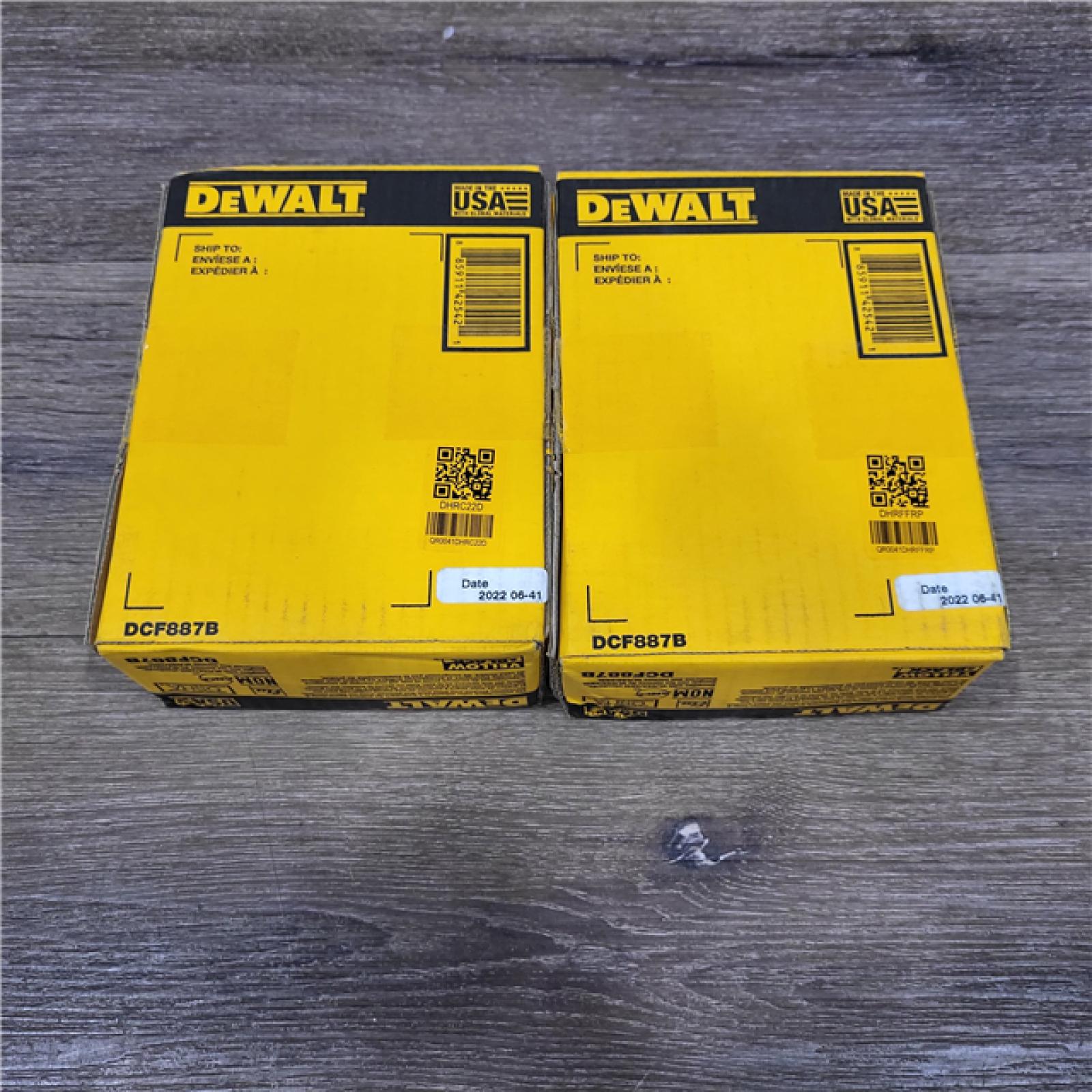 NEW! Dewalt 20-Volt MAX XR Lithium-Ion Cordless Brushless 3-Speed 1/4 in. Impact Driver ( LOTE for 2)