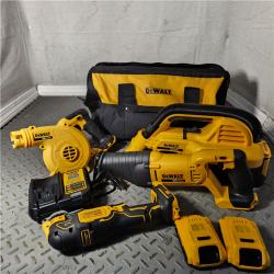 HOUSTON Location-AS-IS-DEWALT 20V MAX Cordless 10 Tool Combo Kit with (2) 20V 2.0Ah Batteries, Charger, and Bag APPEARS IN LIKE NEW Condition