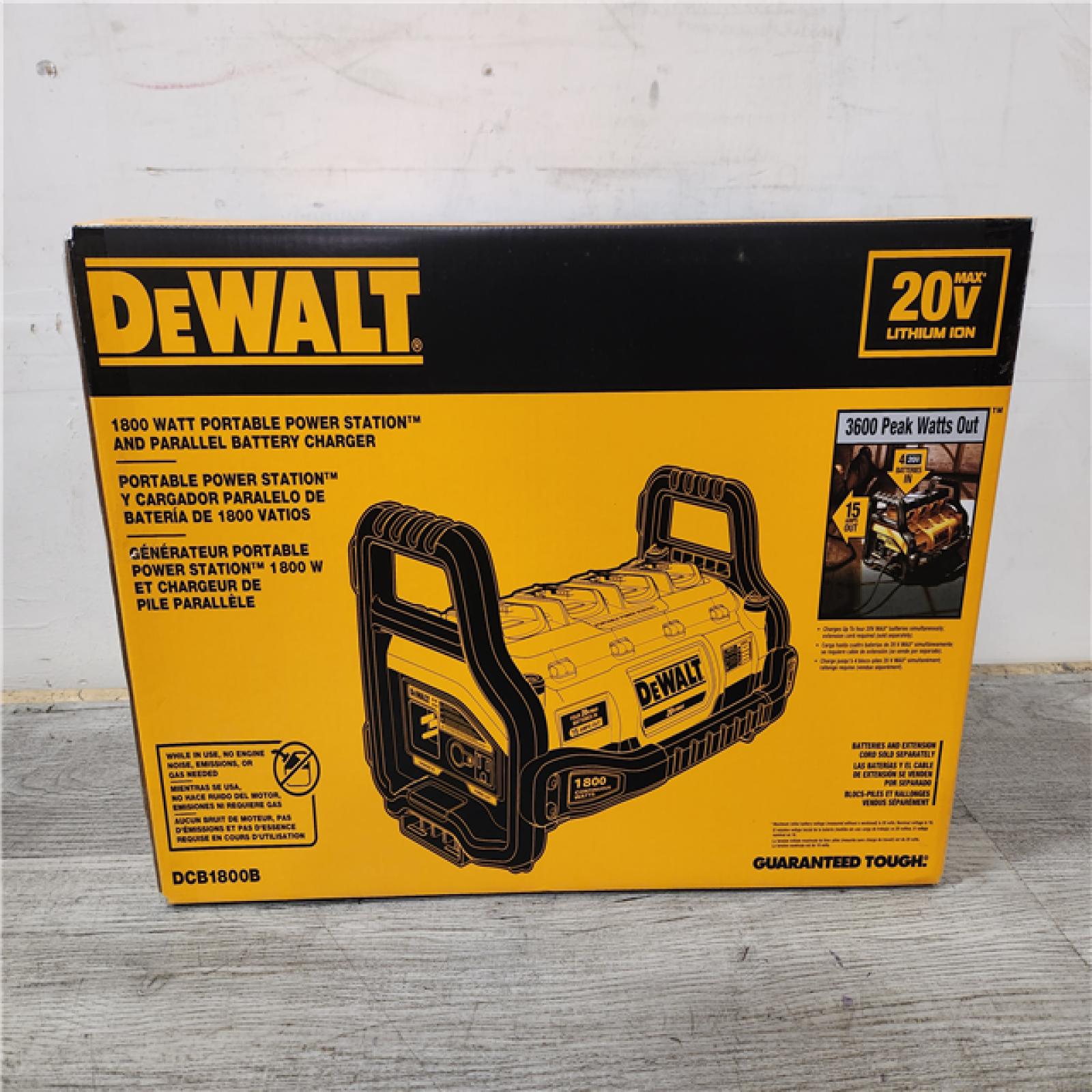 Phoenix Location NEW DEWALT 1800 Watt Portable Power Station and 20-Volt/60-Volt MAX Lithium-Ion Battery Charger (No Batteries)