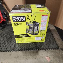 HOUSTON LOCATION - AS-IS RYOBI 2,300-Watt Recoil Start Bluetooth Super Quiet Gasoline Powered Digital Inverter Generator with CO Shutdown Sensor