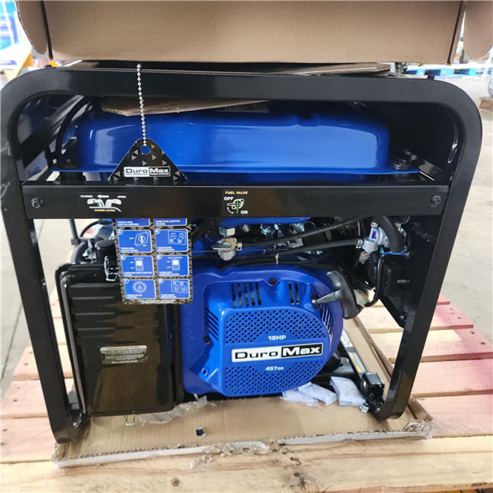 Houston location As-Is Duro Max Dual Fuel 9,500 Starting Watts 9,025 Running Watts Generator