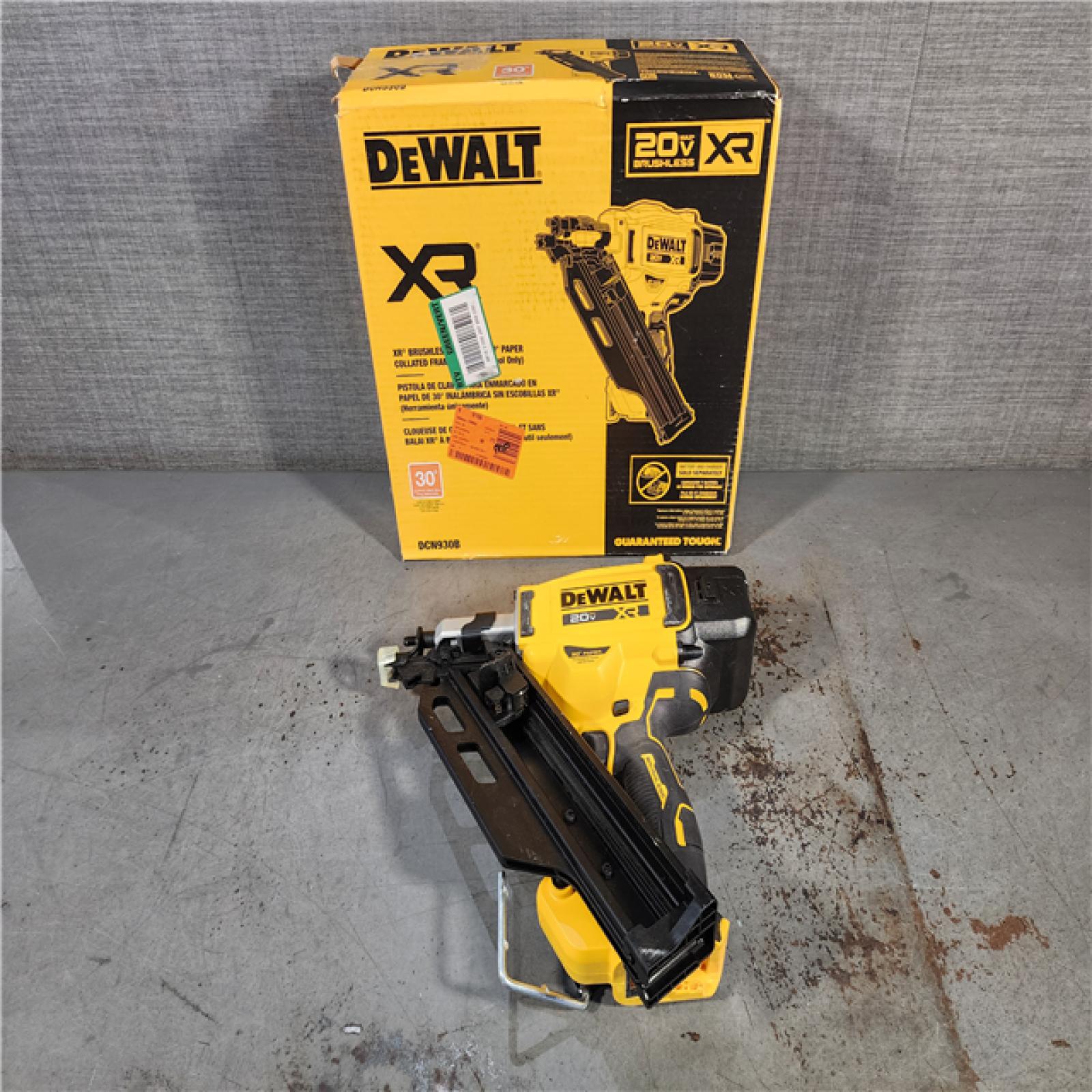 HOUSTON LOCATION - AS-IS DEWALT 20-Volt 30Â° Cordless Framing Nailer (Tool-Only)