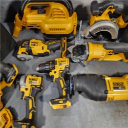 HOUSTON LOCATION - AS-IS DEWALT 20-Volt Max Lithium-Ion 9-Tool Cordless Combo Kit with Two 2.0 Ah Batteries, Charger and 2 Bags