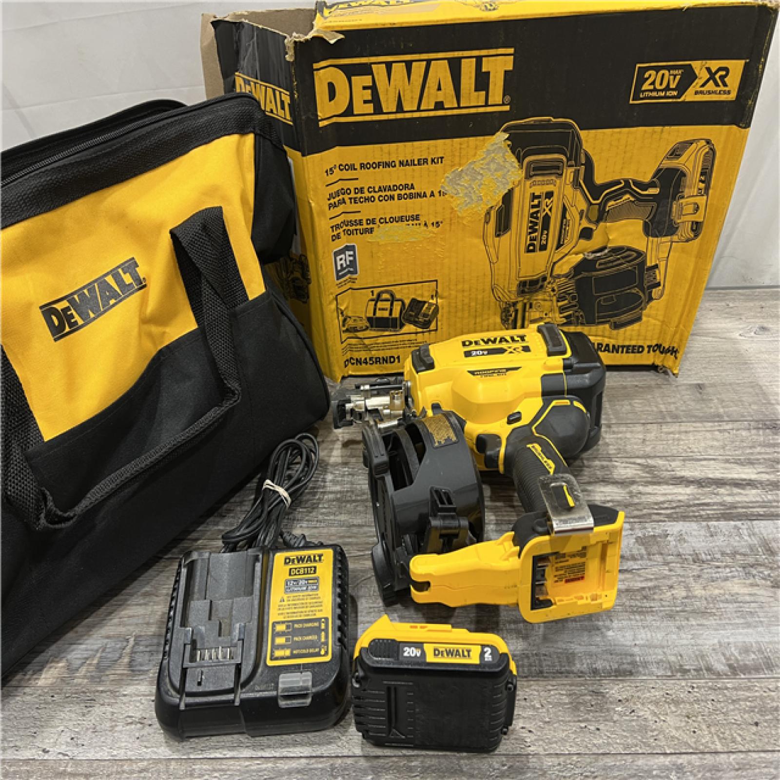 AS-IS DEWALT 2007898 Roofing Nailer Cordless