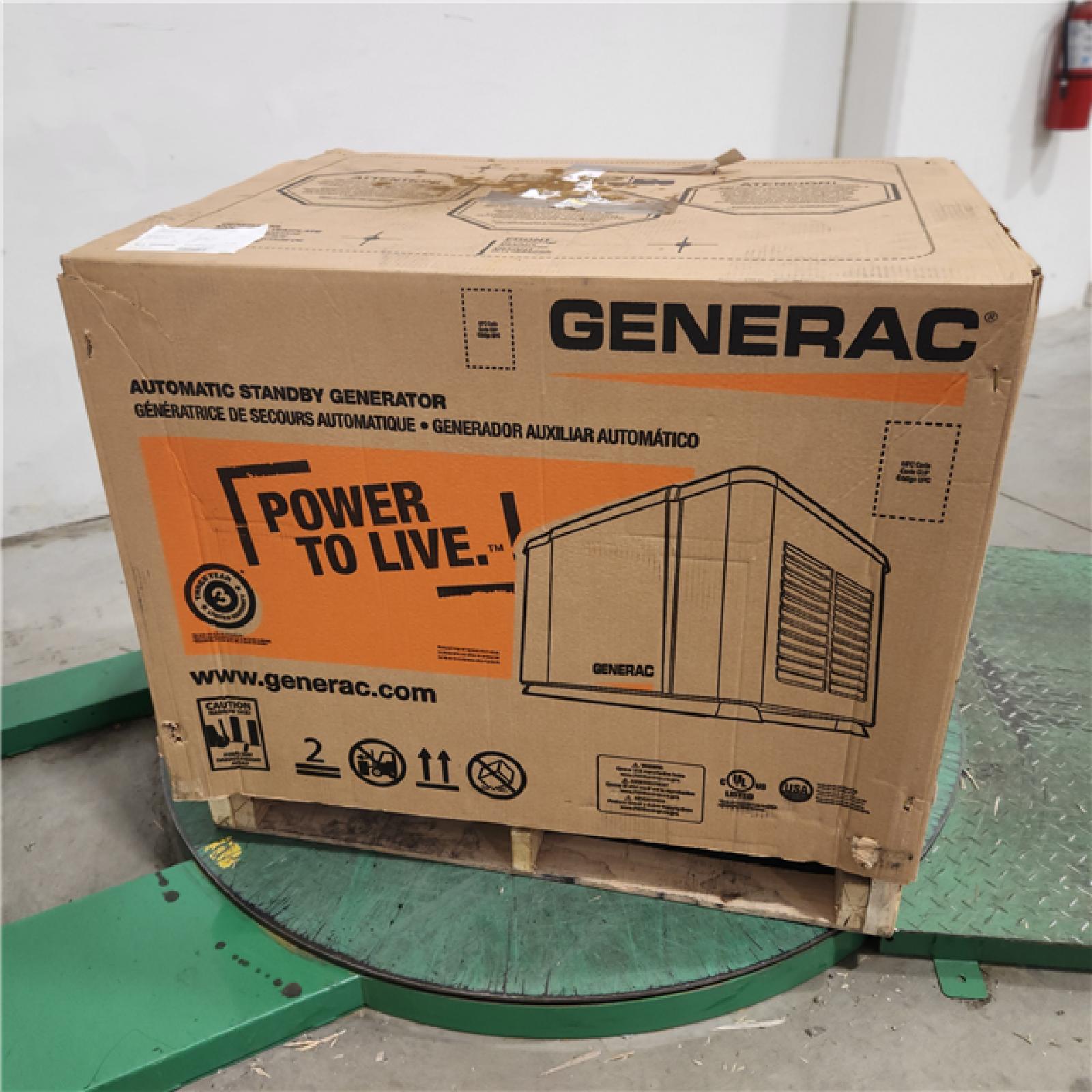 Dallas Location - NEW-Generac PowerPact 7,500-Watt Air-Cooled Generator with 50-Amp Transfer Switch