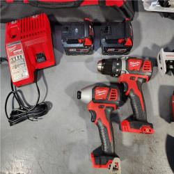 HOUSTON LOCATION - AS-IS M18 18-Volt Lithium-Ion Cordless Combo Kit (9-Tool) with (2) Batteries, Charger, and Tool Bag