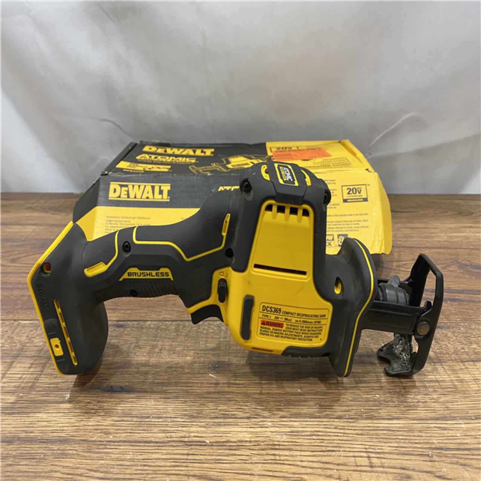 AS IS Dewalt DCS369B ATOMIC 20V MAX Cordless One-Handed Reciprocating Saw (Tool Only)