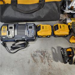 HOUSTON LOCATION - AS-IS DEWALT 20V 4-TOOL COMBO KIT W/ (2) BATTERY & CHARGER