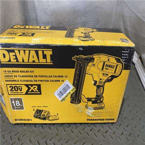 Houston location AS-IS DEWALT 20V MAX XR 18 Gauge Brad Nailer Kit