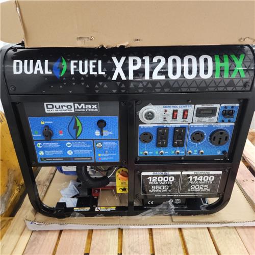 Houston location As-Is Duro Max Dual Fuel 9,500 Starting Watts 9,025 Running Watts Generator