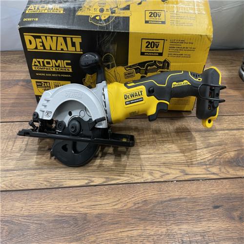 AS-IS DEWALT ATOMIC 20V MAX Cordless Brushless 4-1/2 in. Circular Saw (Tool Only)