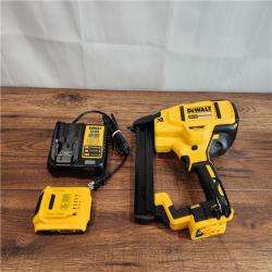 AS-IS DEWALT 20V MAX XR Brushless Cordless 18-Gauge Narrow Crown Stapler Kit