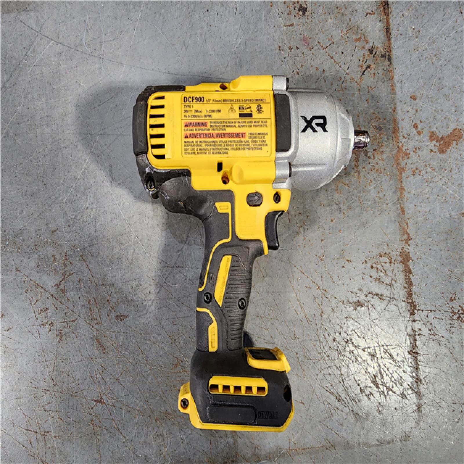 HOUSTON LOCATION - AS-IS DEWALT 20V MAX* XR 1/2  High Torque Impact Wrench with Hog Ring Anvil