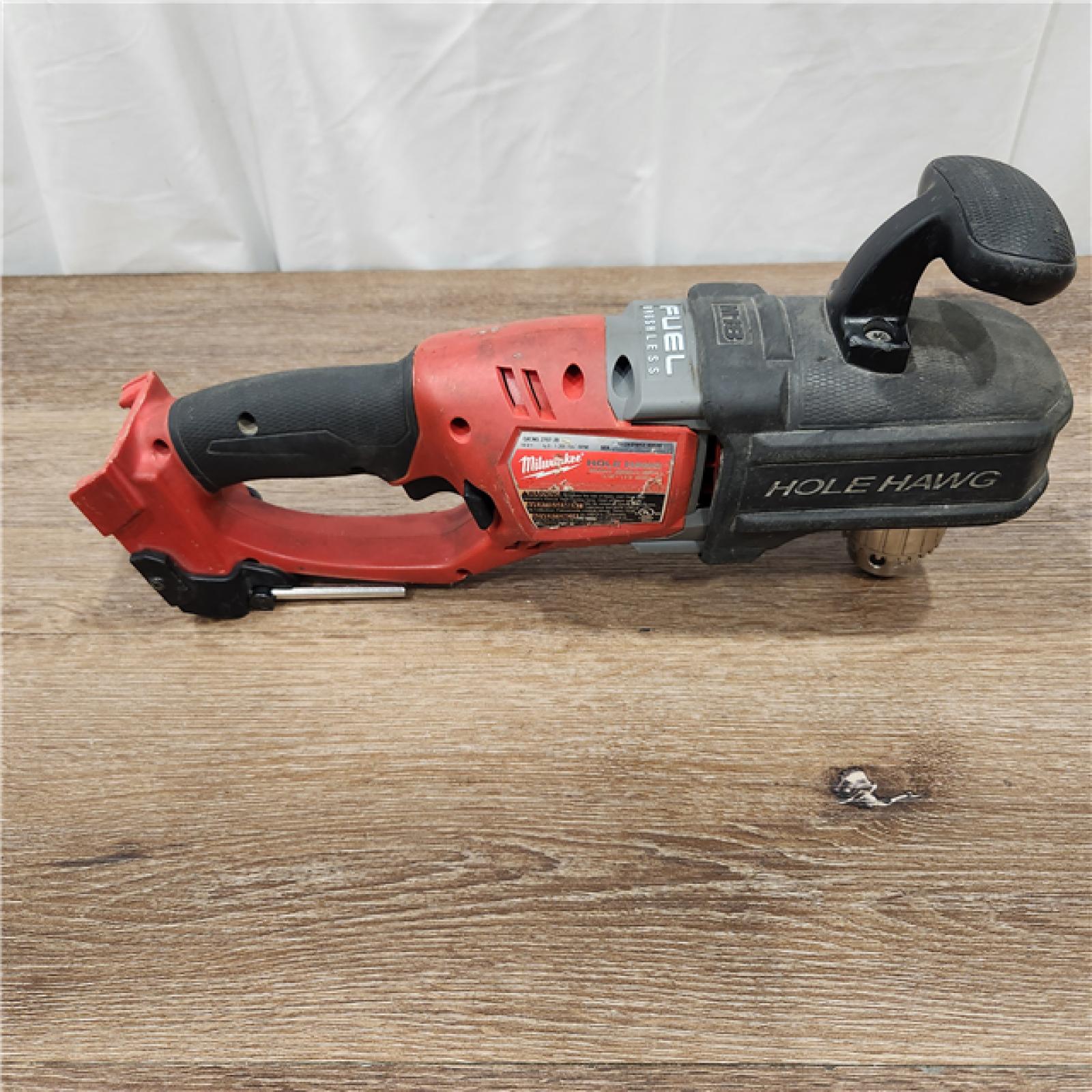 AS-IS Milwaukee M18 FUEL 18-Volt Lithium-Ion Brushless Cordless 1/2 in. Hole Hawg Right Angle Drill (Tool-Only)