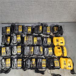 HOUSTON LOCATION - AS-IS DEWALT BATTERY CHARGER PACK QTY - 24