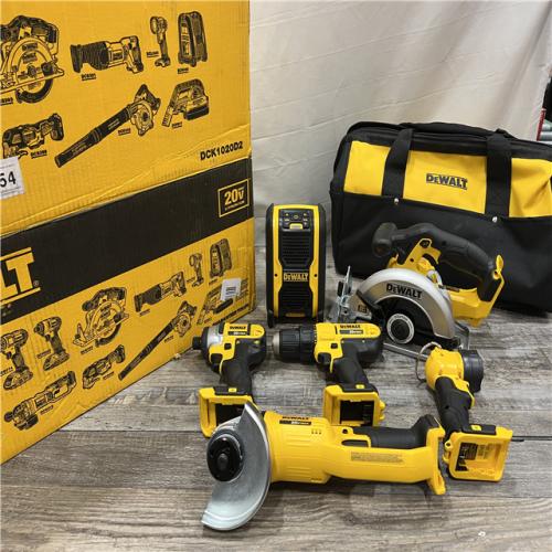 AS-IS DEWALT 20V MAX Lithium-Ion Brushed Cordless (10-Tool) Combo Kit