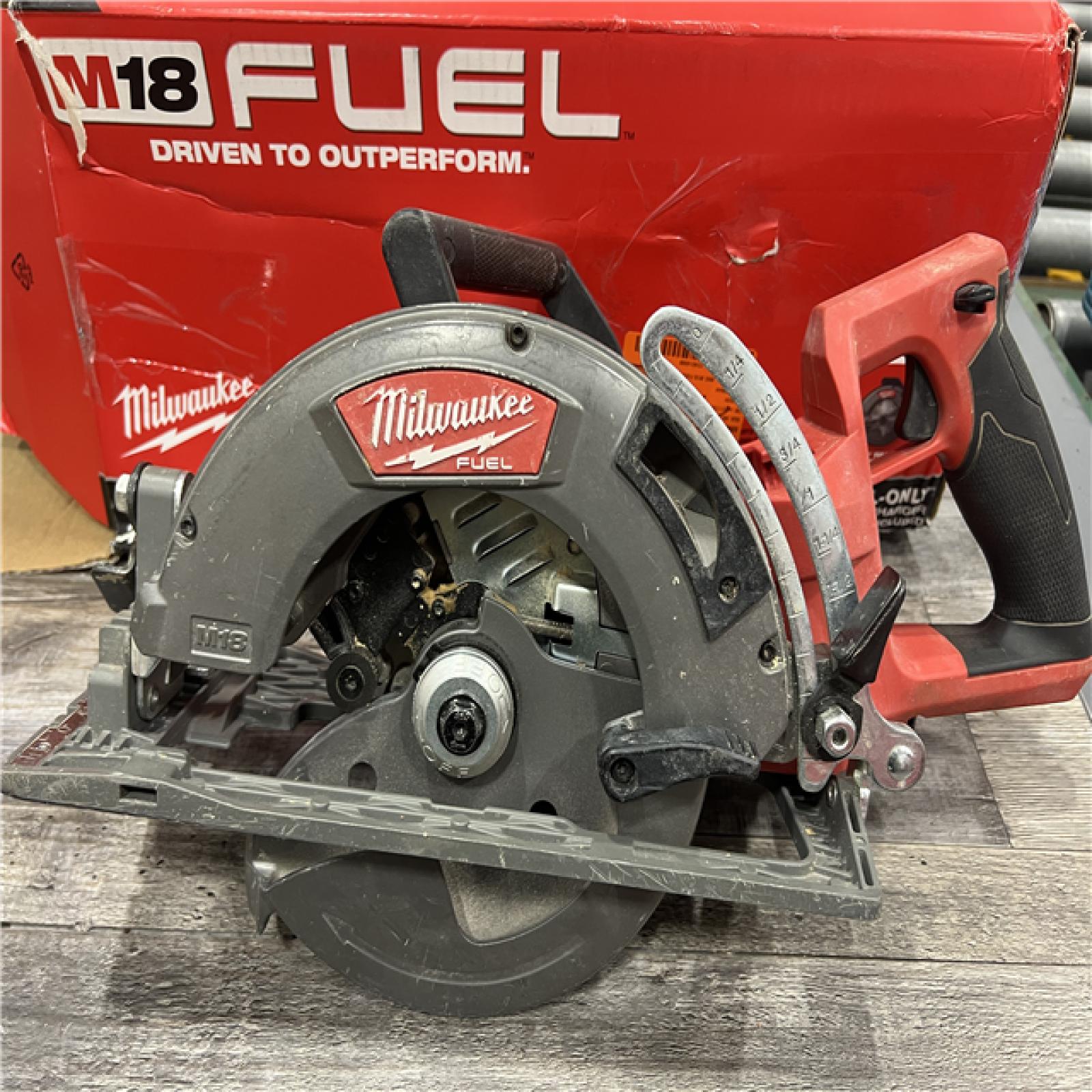 AS-IS Milwaukee 2830-20 Rear Handle Circular Saw M18 FUEL 7-1/4  Cordless Brushless Tool Only