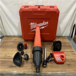 AS IS M12 12-Volt Lithium-Ion Cordless Drain Cleaning Airsnake Air Gun Kit with (1) 2.0Ah Battery, Toilet Attachments