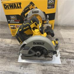 AS-IS DEWALT 20V MAX Cordless Brushless 7-1/4 in. Sidewinder Style Circular Saw with FLEXVOLT ADVANTAGE (Tool Only)