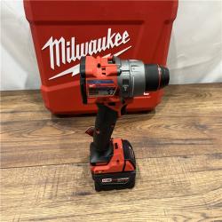 AS-IS Milwaukee 2904-22 Hammer Drill Driver Kit with Batteries  Charger & Tool Case  Red