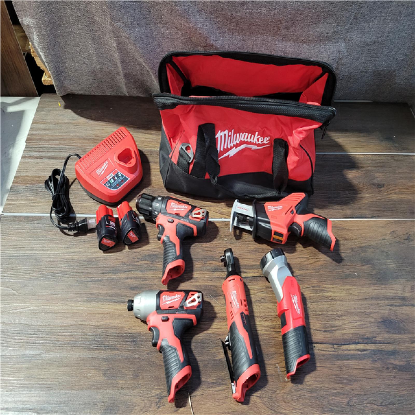 California New 5 TOOL Combo Kit (2 Batteries, Charger, and Bag Included)