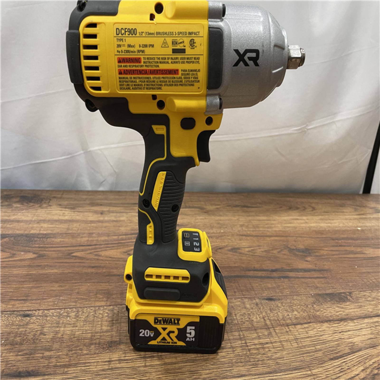 AS-IS DEWALT 20V MAX* XR 1/2  High Torque Impact Wrench with Hog Ring Anvil