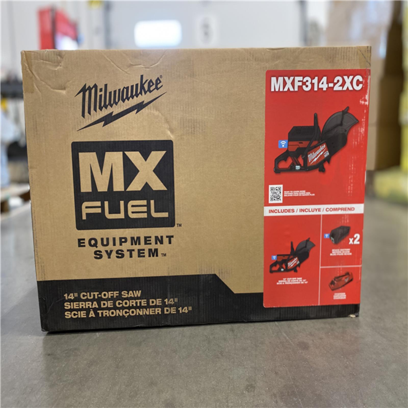 NEW! Milwaukee MXF314-2XC MX FUEL Lithium-Ion 14 Brushless Cordless Cut-Off Saw Kit W/ Two Batteries