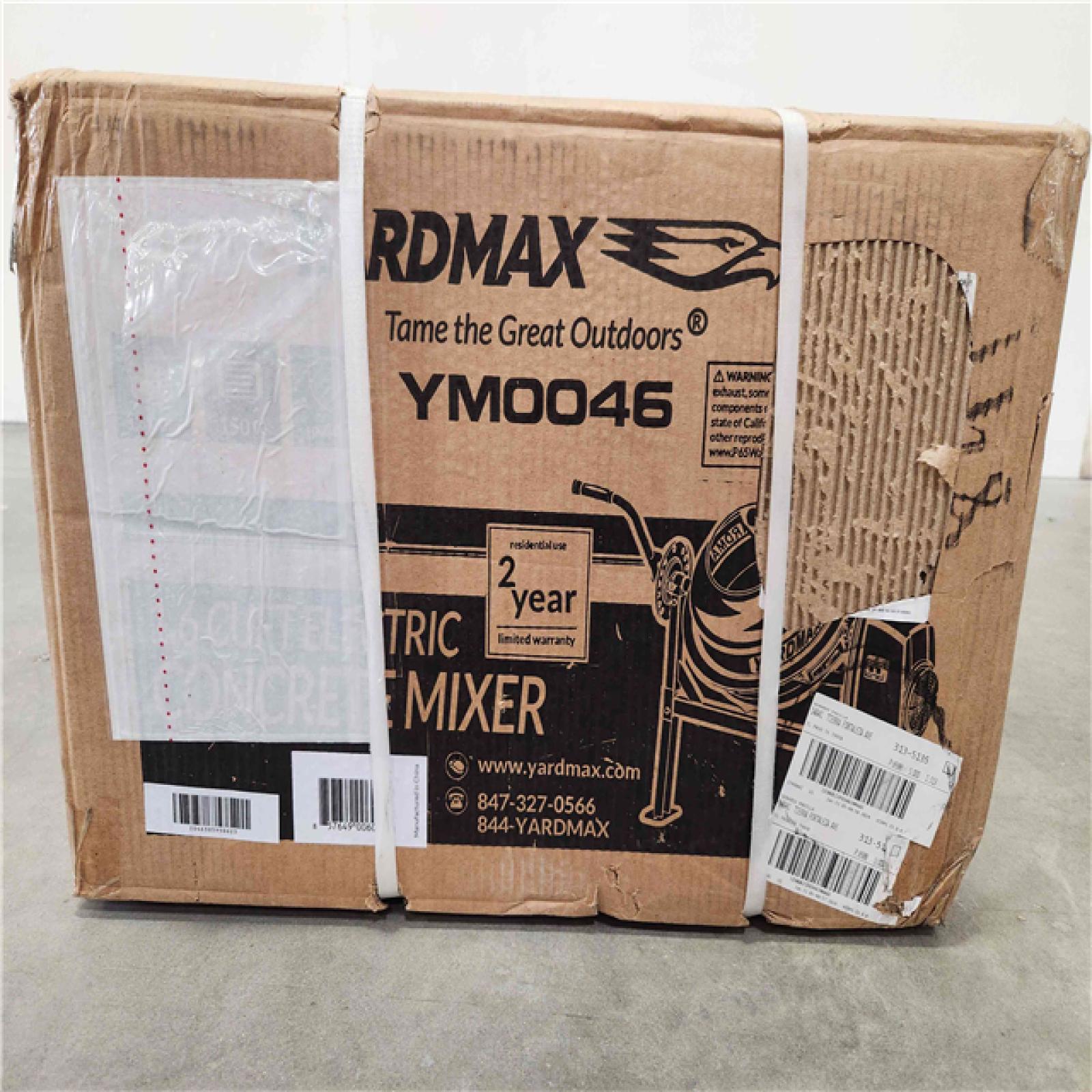 Phoenix Location NEW YARDMAX Ym0046 Concrete Mixer 1.6 Cu Ft 1/6 Hp YM0046