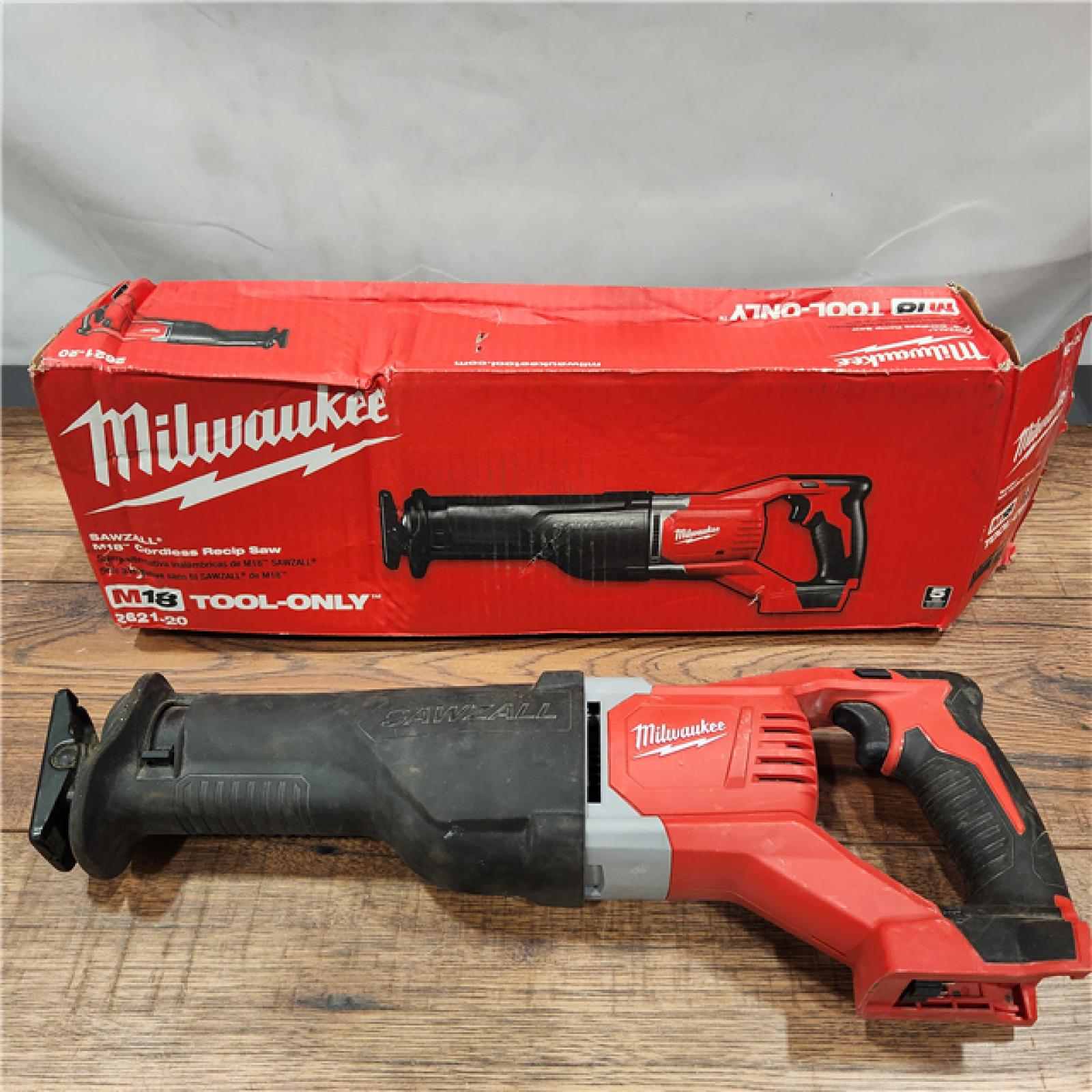 AS-IS Milwaukee M18 18-Volt Lithium-Ion Cordless SAWZALL Reciprocating Saw (Tool-Only)