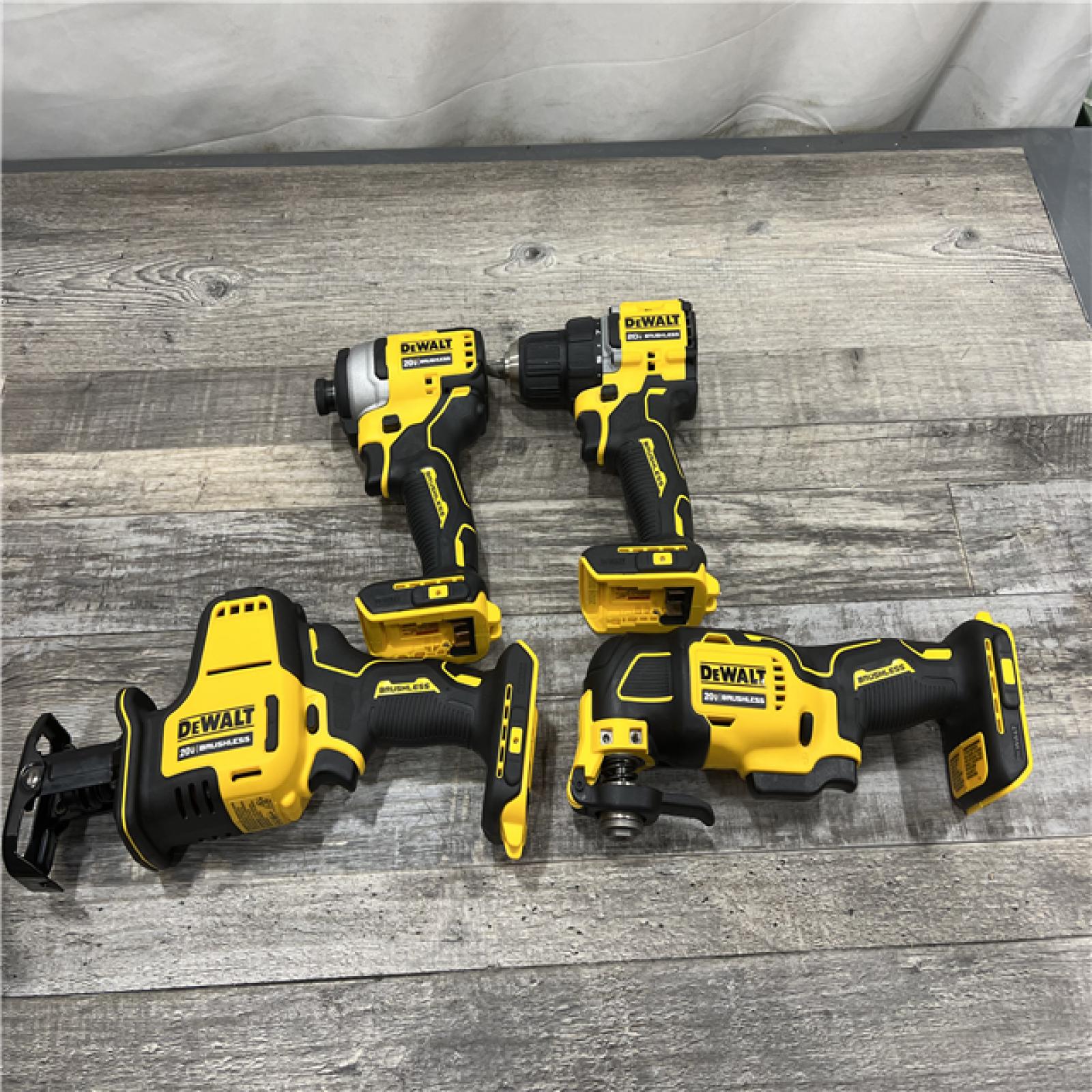 AS-IS DEWALT 20V MAX* XR 4-Tool Combo Kit