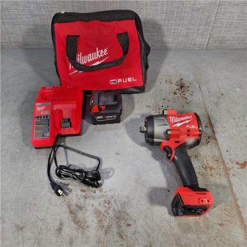 HOUSTON LOCATION - AS-IS Milwaukee M18 1/2 in. Cordless Brushless High Torque Impact Wrench Kit (Battery & Charger)