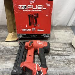 AS-IS MILWAUKEE M18 FUEL 18-Volt Lithium-Ion Brushless Cordless 18-Gauge 1/4 in. Narrow Crown Stapler (Tool-Only)