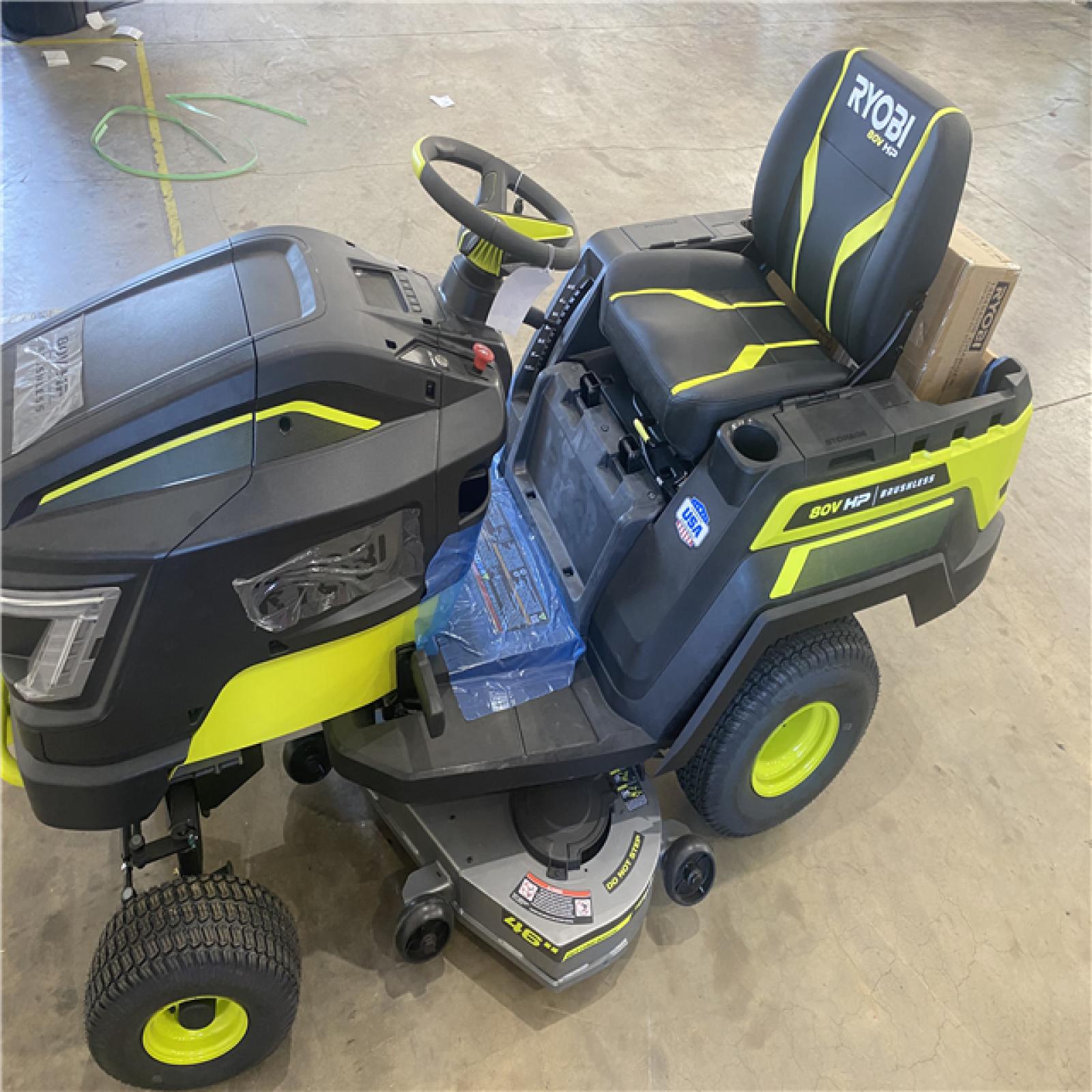 Houston Location AS-IS - Ryobi 80vp HP Brushless Riding Mower