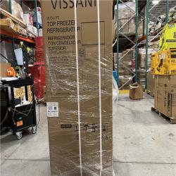 DALLAS LOCATION - AS-IS Vissani 18 cu. ft. Top Freezer Refrigerator in Stainless Steel Look