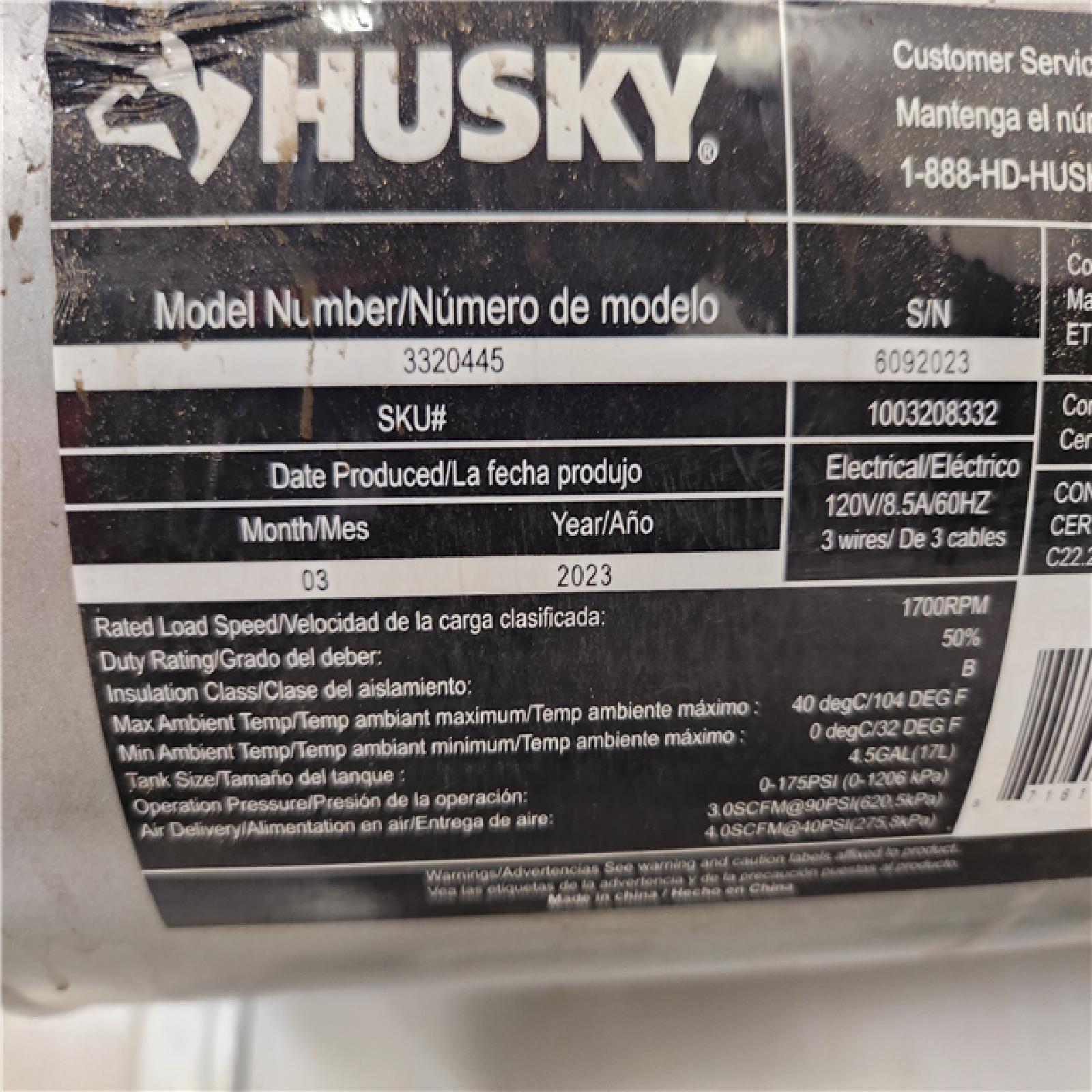 Phoenix Location Husky 4.5 Gal. Portable Electric-Powered Silent Air Compressor