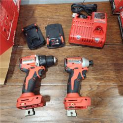 AS-IS Milwaukee M18 Compact Brushless 2-Tool Combo Kit